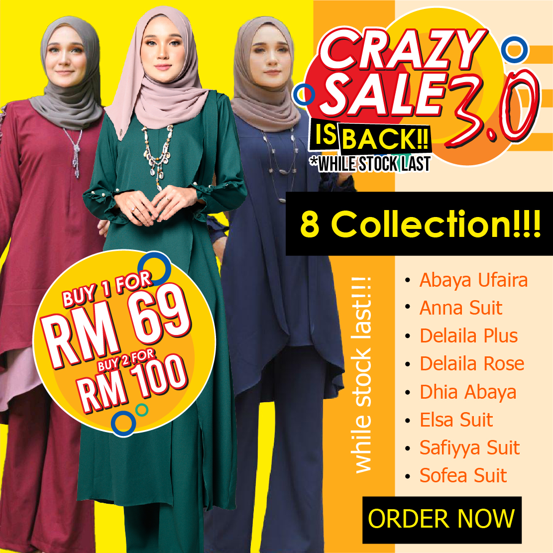 Crazy Sale 3.0 is Back!!! Hurry place your order Now!!